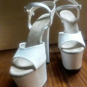 Pleaser Taboo White Exotic Dancer Heel 7.5"